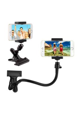 China Universal gooseneck phone mount Metal ABS Cell Phone Camera Holder For Tripod for sale