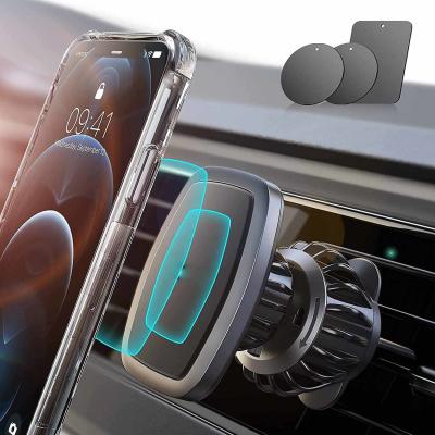 China O telefone magnético do carro do gancho N52 monta o suporte do respiradouro de ar de três pontos do aperto à venda