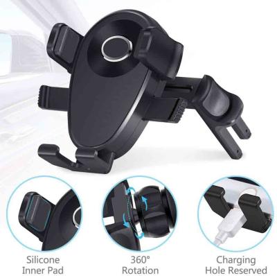 China Scratch Prevention 70mm Air Vent Car Phone Mount For Round Vents for sale