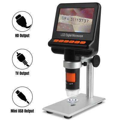 China 12MP Portable Digital Microscope para a medida do polarizador das moedas 1200x à venda