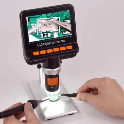 China 12MP LCD Digital Microscope For Coins Polarizer 1200x For Kids Adults for sale