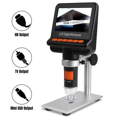 China HD 2MP Gem Lcd Digital Microscope With Screen 4.3 Inch 150x for sale