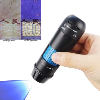 China Inspeção à mão UV do escalpe do cabelo dos microscópios 400nm de 2MP Portable Usb Microscope à venda