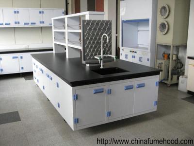 China Customized Chemistry Lab Furniture Bench Optionally Colors 2 Layers Reagent Rack for sale