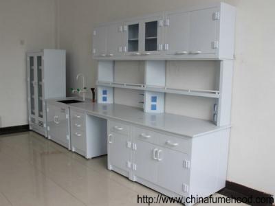 China Professional Chemistry Lab Furniture , PP Lab Island Bench With Sink / Faucets for sale