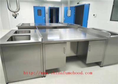 China Muebles de acero inoxidables del laboratorio del banco de trabajo del puesto de trabajo de acero inoxidable del laboratorio y del laboratorio para los importadores de ultramar en venta
