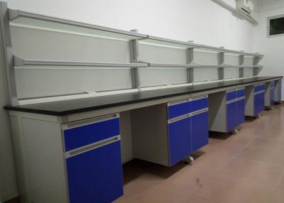 China Wooden Lab Bench Furniture Customized Size With Anti Corrosion Handles for sale