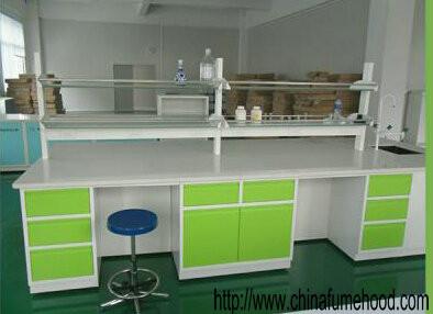 China School Biology Steel Lab Furniture , Green Cabinet Door Metal Lab Casework for sale