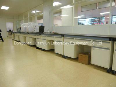 China Chemistry Physics Steel Lab Furniture , Lab Bench Furniture With Reagent Shelf for sale