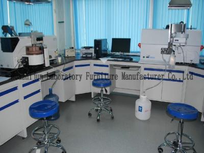 China Solid Countertops Lab Tables And Furnitures Steel Structure For Science Experiments for sale