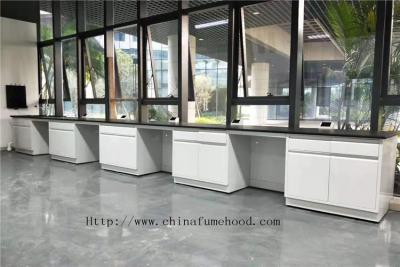 China Waterproof Steel Lab Workstation Bench , Anticorrosive Island Benches In Laboratory for sale