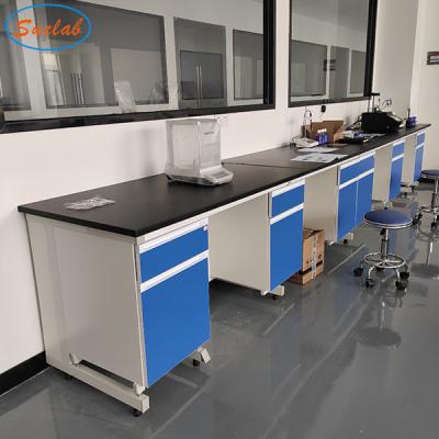 China Hospital Waterproof Chemistry Lab Workbench Anti Corrosion Durable for sale