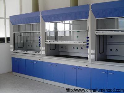 China Chemical Steel Fume Hood , Anti Corrosion PP Blower Laboratory Ventilation Hoods for sale