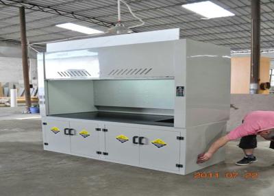 China School Science Lab Fume Hood 8-10mm Benchtops Seamless Welding Cabinet for pp fume hood for sale