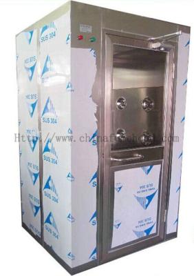 China High Speed Clean Air Shower Unit Single  / Double Door Intelligent Automatic Blowing for sale