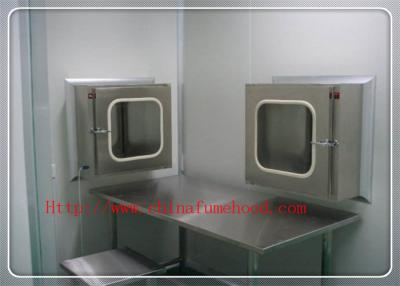 China Hospital Portable Clean Pass Box , Antirust Pass Box For Microbiology Lab for sale