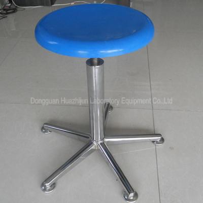 China Round FRP School Lab Chairs Pneumatic Adjustment Fixed Or Moving Feet for sale