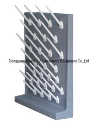 China PP Material Laboratory Fittings , Wall / Desktop Mounted Lab Drying Rack for sale