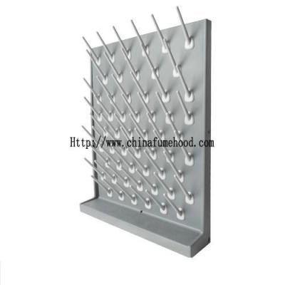China PP Pegboard Laboratory Fittings Removable Lockable Plastic Dripping Rack for sale