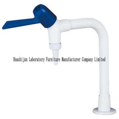 China Wrist Blade Lever Laboratory Fittings , Deck Mounted Single Lab Water Tap for sale