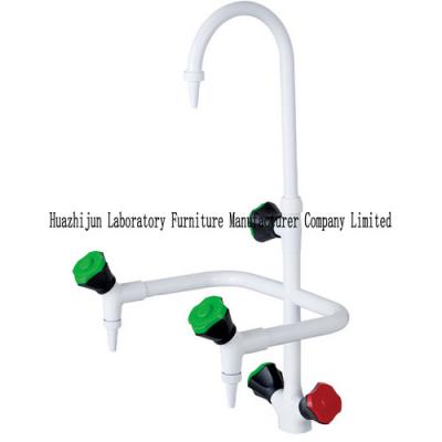 China Solid Brass Single Laboratory Sink Faucet Lab Accessories With High Grade PP Knob for sale