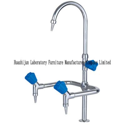 China Deck Mounted Laboratory Fittings , Chemical Resistant SS Laboratory Water Faucets for sale
