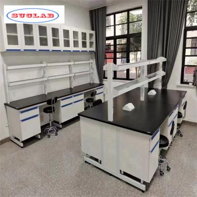 China Steel Construction Lab Wall Benches for Export in Plywood Package for sale