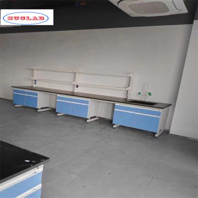 China Blue Chemistry Lab Workbench with Adjustable Shelves - Number of Shelves As Drawing à venda