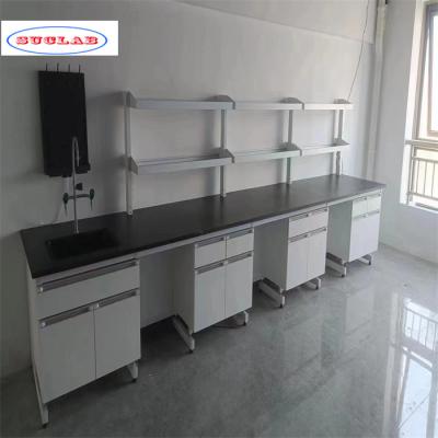 China Ergonomic Chemistry Lab Bench designed with As Drawing Cupboards Drawers and Racks for sale