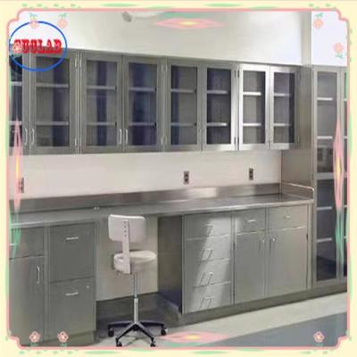 China Customized Lab Bench Furnitures As Drawing Number Of Cabinets Te koop