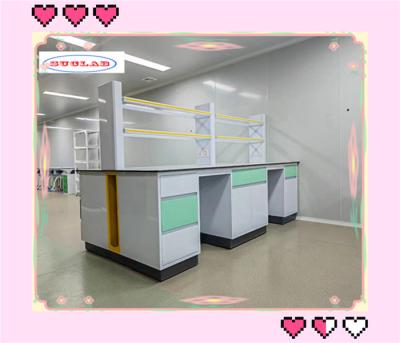 中国 Wood Chemistry Lab Bench laboratory furniture & Fume Hood with Integrated Storage Drawers for Organization 販売のため