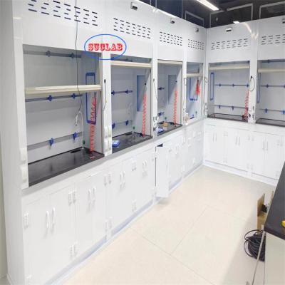 Китай Microcomputer Control System Chemical Fume Hood Laboratory Fuming Cupboard Wall Mounted Installation Type продается