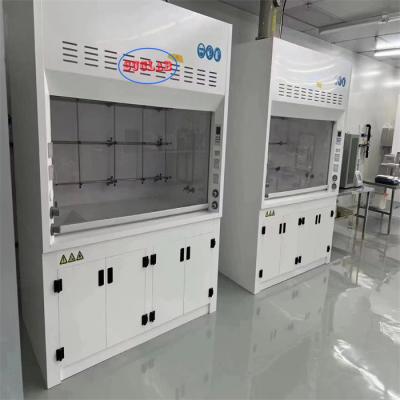 China Customized Made White Chemical Fume Hoods With Scrubbers Airflow 400m3/h For School & Hospital Laboratory à venda