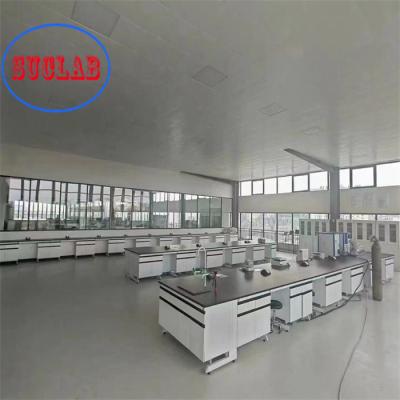 China Bancos de trabalho de laboratório de química de madeira preço com serviço de instalação profissional à venda