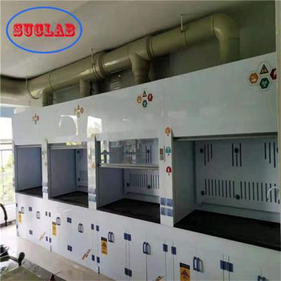 China HEPA Filter Chemical Fume Hood With Wet Scrubber Fixed Armrest for sale