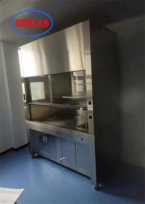 China Industrial Grade Ducted Fume Hoods with LED Light and Manual / Automatic Control for sale