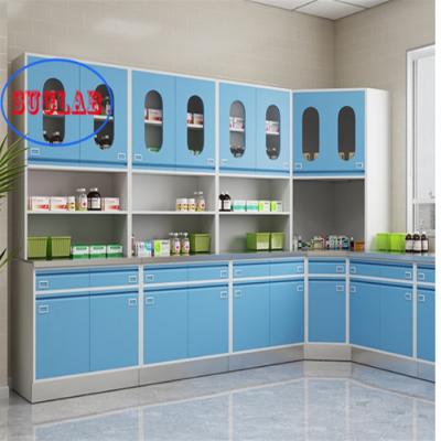 China Stainless Steel /Full Steel Frame Wall Mounted Hospital Clinic Furniture Medical Cabinet Price for sale