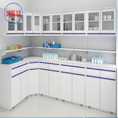 China Adjustable Shelves Medical Healthcare Workstation Manufacturers Full Steel Wall Mount Frame Three Section Slider for sale