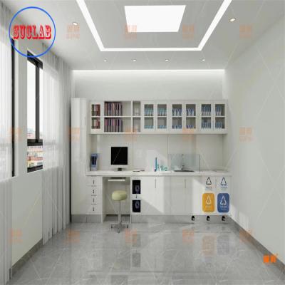 China 3000*600*850-900mm Hospital Medical Casework Manufacturers with Adjustable Shelves for sale