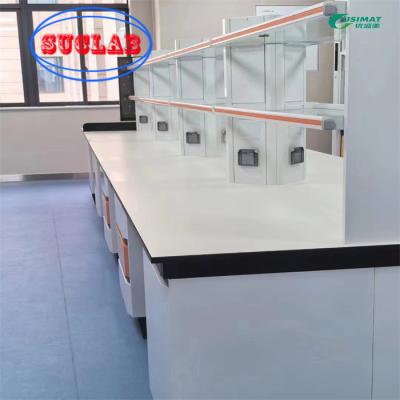 China Polished School Chemistry Lab Furniture Design With Customizable Color Storage And Safety Features Te koop