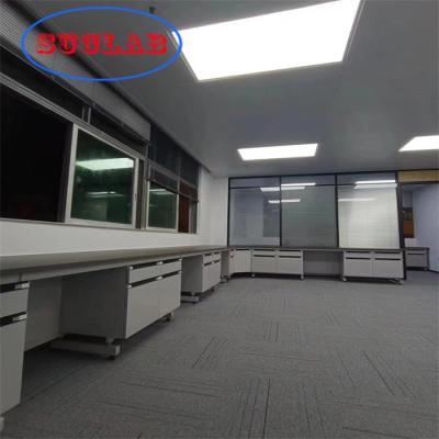 China Chemistry Lab Workbenches Chemical Resistant Laminate Surface Steel Frame Fire Resistant Cabinets DTC105 DEG Hinges à venda