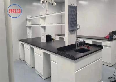 China Banco de laboratorio de acero Hong Kong Muebles de laboratorio de química Vietnam Con fregadero de PP y grifo de latón en venta