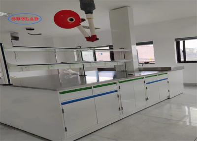 China Full Steel Chemistry  Lab Bench  Laboratory Casework Hong Kong with  Pp Sink and Silent Rail System for sale
