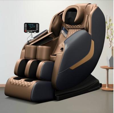 China Leather Heated Back And Seat Massager 4d  Electric Massage Chair Zero Gravity Recliner Shiatsu Back Heating Massager for sale