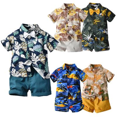 China Cotton Preppy High Quality Cool Fashion Summer Style Kids Clothes Stylish Baby Clothes Set For Boys à venda