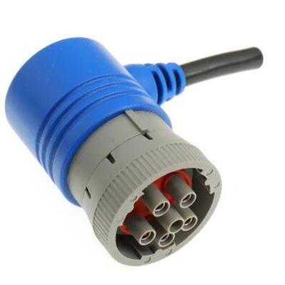 China 2.5M Heavy Duty J1939 Male To Female OBD Extension Connector Cable Ul Approved for sale