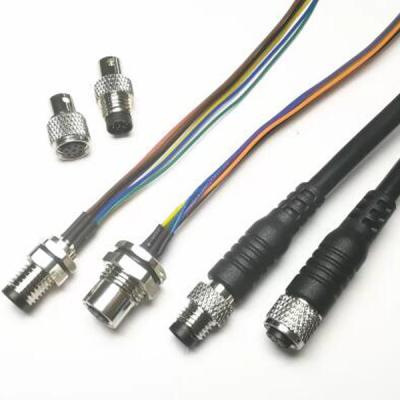 China Customized M12 Sensor Wiring Harness Cable Assemblies For Data Communication Transmission for sale