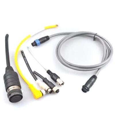 China Custom Injection  Molded Cable Assemblies with M12 Waterproof Cable Connector for sale