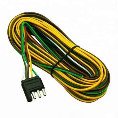 China Custom 4 Flat Trailer Wire Harness Cable Assemblies For Auto Truck With IPC620 Grote Light for sale