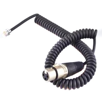 China Aluminium Tube Welded Electronic Wiring Harness With 6.3mm Stereo Microphone Cable for sale